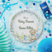 Oerwoud Safari Greenery Baby shower Papieren Bordje (Feest)