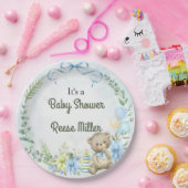 Oerwoud Safari Greenery Baby shower Papieren Bordje (Feest)