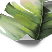 Oerwoud Safari groen rustiek Baby shower Poster (Hoek)