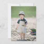 Oerwoud Safari Kind Birthday Party Invitation Kaart (Achterkant)