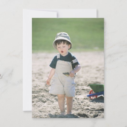 Oerwoud Safari Kind Birthday Party Invitation Kaart (Achterkant)