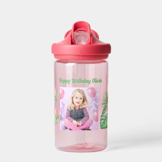 Oerwoud Safari Kinder School Water Bottle Gift Waterfles (Voorkant)