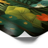 Oerwoud Safari Kinderkamer Print Perfect Poster (Hoek)