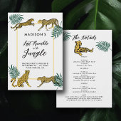 Oerwoud Safari Leaf Cheetah Bachelorette Routebesc Kaart