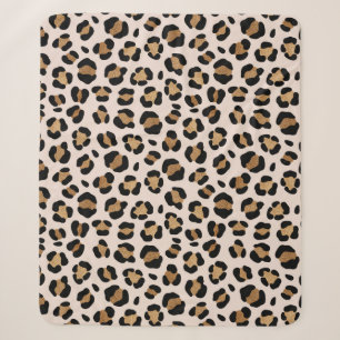Oerwoud Safari Leopard Print Sherpa Deken