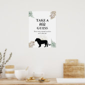 Oerwoud Safari Lion Animal Party Guining Game Poster (Keuken)