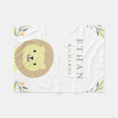 Oerwoud Safari Lion Fleece Blanket Deken (Voorkant (Horizontaal))