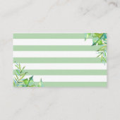 Oerwoud Safari Luier Raffle Ticket Baby shower Boy Informatiekaartje (Achterkant)