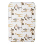 Oerwoud Safari met Giraffes Patroon Badmat (Voorkant Verticaal)