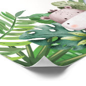 Oerwoud Safari Milestone Verjaardag Poster (Hoek)