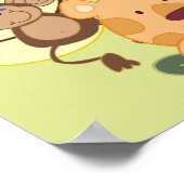 OERWOUD SAFARI Monkey Birthday Banner Poster (Hoek)