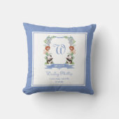 Oerwoud Safari Monogrammed Crest Sierkussen (Voorkant)