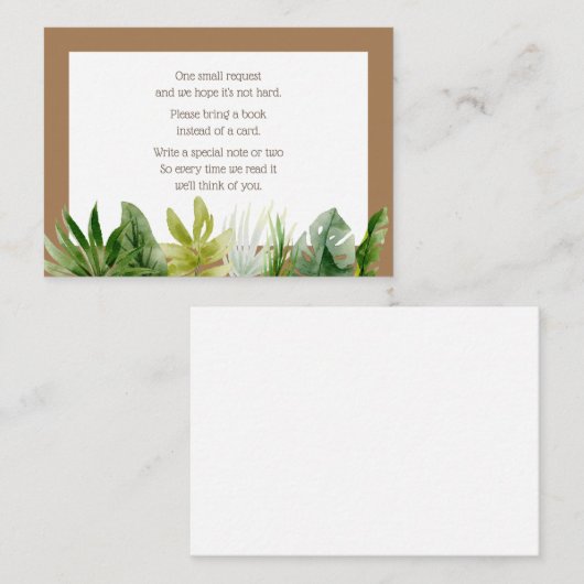 Oerwoud Safari Neem een boek mee Informatiekaartje (Voorkant / Achterkant)