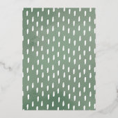 Oerwoud Safari Party Animals Wilde Op een dag Folie Uitnodiging (Achterkant)