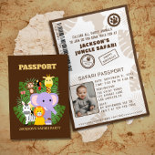 Oerwoud Safari Passport Kinderen Verjaardag