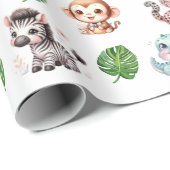 Oerwoud Safari Patroon Gift Wrap Wrapping Papier (Rol Hoek)
