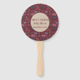  Oerwoud Safari Roze Baby shower Handwaaier