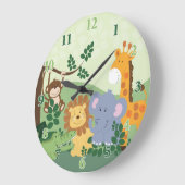 Oerwoud Safari Square Clock Grote Klok (Hoek)