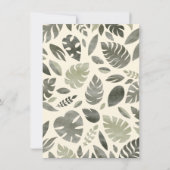 Oerwoud Safari Storybook Wild One Baby Boy Shower Kaart (Achterkant)