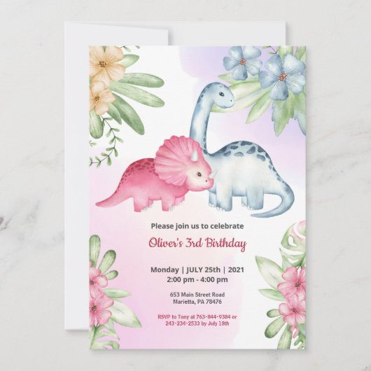 Oerwoud Safari thema Birthday Kaart (Voorkant)