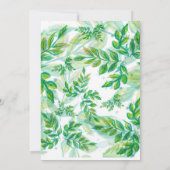 Oerwoud Safari Tropisch Dier Wild Boy Baby shower Kaart (Achterkant)