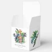Oerwoud Safari Tropische Dieren Baby shower Favor Bedankdoosjes (Geopend)