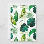 Oerwoud Safari uitnodiging (Achterkant)