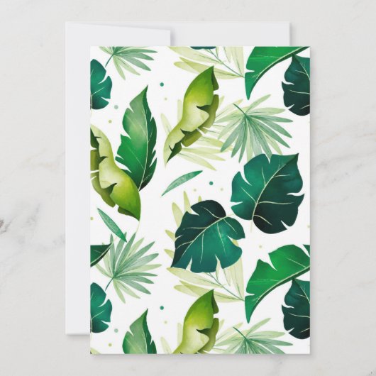 Oerwoud Safari uitnodiging (Achterkant)