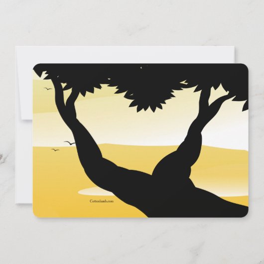 Oerwoud Safari Uitnodiging (Achterkant)