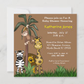 Oerwoud Safari Uitnodigingen (Voorkant)