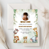 Oerwoud Safari Verjaardag Jongen Uitnodiging, Wild Kaart
