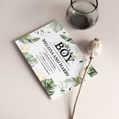 Oerwoud Safari Waterverf Baby shower uitnodiging