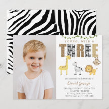 Oerwoud Safari Wild 3e verjaardag voor de jongen