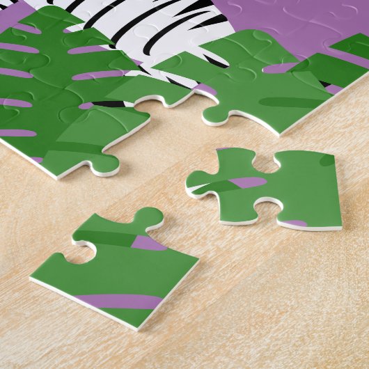 Oerwoud Safari Wild Animal Kids Verjaardag Kleurri Legpuzzel (Zijkant)