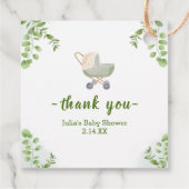 Oerwoud Safari Wild Baby shower Bedankjes Labels (Achterkant)