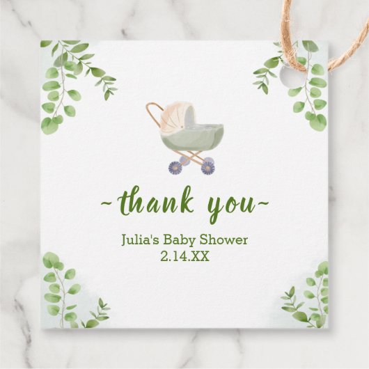 Oerwoud Safari Wild Baby shower Bedankjes Labels (Achterkant)