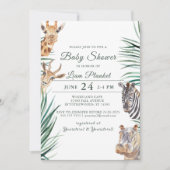 Oerwoud Safari Wild Baby shower Kaart (Voorkant)