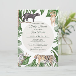 Oerwoud Safari Wild Baby shower Kaart