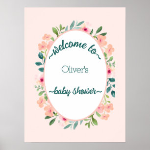 Oerwoud Safari Wild Baby shower Poster