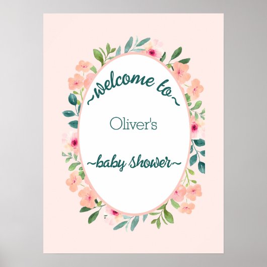 Oerwoud Safari Wild Baby shower Poster (Voorkant)