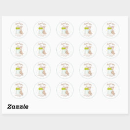 Oerwoud Safari Wild Baby shower Ronde Sticker