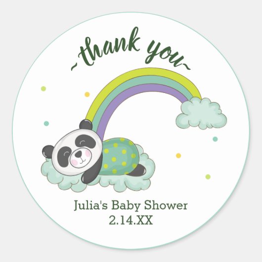 Oerwoud Safari Wild Baby shower Ronde Sticker (Voorkant)