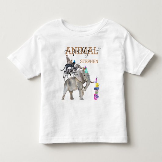 Oerwoud Safari Wild Eén geboorte Kinder Shirts (Voorkant)