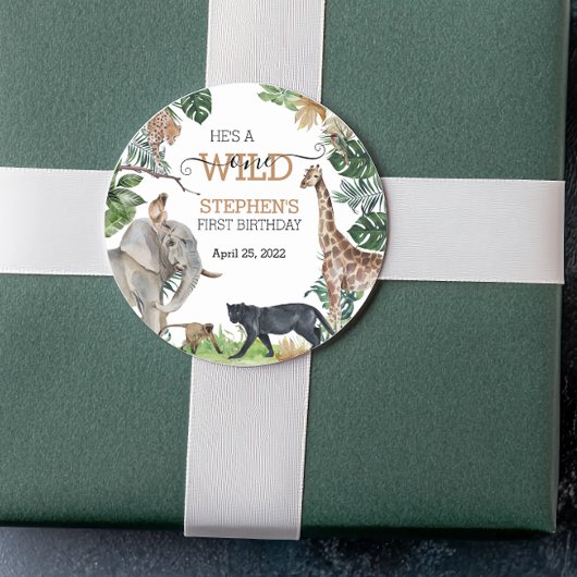 Oerwoud Safari Wild Een zondag zwart panther Ronde Sticker