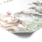 Oerwoud Safari Wild One Animal Bedankt voor je kom Poster (Hoek)