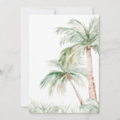 Oerwoud Safari Wild One Animals Baby shower Kaart (Achterkant)