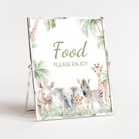 Oerwoud Safari Wild One Animals Baby shower Voedse
