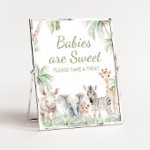 Oerwoud Safari Wild One Animals Baby's zijn zoet Poster
