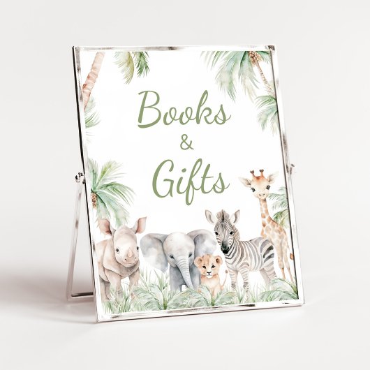 Oerwoud Safari Wild One Animals Boeken en geschenk Poster