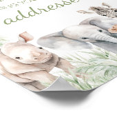 Oerwoud Safari Wild One Animals Envelope Station Poster (Hoek)